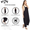 image:imageBillabong Womens Relaxed Fit Premium Quality Rayon Adjustable One Piece Overall JumpsuitBlack Sands