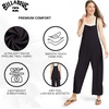 image:imageBillabong Womens Relaxed Fit Premium Quality Rayon Adjustable One Piece Overall JumpsuitBlack Sands