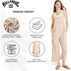 image:imageBillabong Womens Relaxed Fit Premium Quality Rayon Adjustable One Piece Overall JumpsuitKhaki
