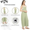 image:imageBillabong Womens Relaxed Fit Premium Quality Rayon Adjustable One Piece Overall JumpsuitPistachio