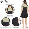 image:imageBillabong Womens Relaxed Fit Premium Quality Rayon Adjustable Short Jumpsuit Overall RomperBlack Sands