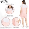 image:imageBillabong Womens Relaxed Fit Premium Quality Rayon Adjustable Short Jumpsuit Overall RomperBlush