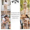 image:imageBillabong Womens Relaxed Fit Premium Quality Rayon Adjustable Short Jumpsuit Overall RomperLight Brown
