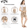 image:imageBillabong Womens Relaxed Fit Premium Quality Rayon Adjustable Short Jumpsuit Overall RomperLight Brown