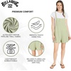 image:imageBillabong Womens Relaxed Fit Premium Quality Rayon Adjustable Short Jumpsuit Overall RomperPistachio