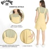 image:imageBillabong Womens Relaxed Fit Premium Quality Rayon Adjustable Short Jumpsuit Overall RomperRetro Yellow