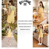 image:imageBillabong Womens Relaxed Fit Premium Quality Rayon Adjustable Short Jumpsuit Overall RomperRetro Yellow