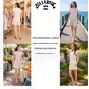 image:imageBillabong Womens Relaxed Fit Premium Quality Rayon Adjustable Short Jumpsuit Overall RomperSalt Crystal