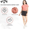 image:imageBillabong Womens Relaxed Fit Premium Soft Cotton Tee Short Sleeve Graphic Cropped TShirtPeach