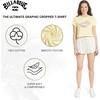 image:imageBillabong Womens Relaxed Fit Premium Soft Cotton Tee Short Sleeve Graphic Cropped TShirtRetro Yellow