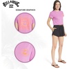 image:imageBillabong Womens Relaxed Fit Premium Soft Cotton Tee Short Sleeve Graphic Cropped TShirtSweet Orchid