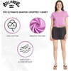 image:imageBillabong Womens Relaxed Fit Premium Soft Cotton Tee Short Sleeve Graphic Cropped TShirtSweet Orchid