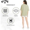 image:imageBillabong Womens Relaxed Fit Premium Soft Cotton Tee Short Sleeve Graphic Oversized TShirtPistachio