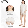 image:imageBillabong Womens Relaxed Fit Premium Soft Cotton Tee Short Sleeve Graphic Oversized TShirtSalt Crystal