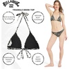 image:imageBillabong Womens Swimwear UPF 50 Adjustable Tie Triangle Bikini SetBlack Pebble