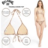 image:imageBillabong Womens Swimwear UPF 50 Adjustable Tie Triangle Bikini SetLight Brown