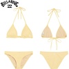 image:imageBillabong Womens Swimwear UPF 50 Adjustable Tie Triangle Bikini SetRetro Yellow