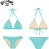 image:imageBillabong Womens Swimwear UPF 50 Adjustable Tie Triangle Bikini SetTidal Blue
