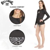 image:imageBillabong Womens Swimwear UPF 50 Long Sleeve Sun Tee Rash Guard ShirtBlack Pebble