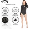 image:imageBillabong Womens Swimwear UPF 50 Long Sleeve Sun Tee Rash Guard ShirtBlack Pebble