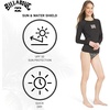 image:imageBillabong Womens Swimwear UPF 50 Long Sleeve Sun Tee Rash Guard ShirtBlack Pebble