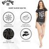 image:imageBillabong Womens Swimwear UPF 50 Short Sleeve Sun Tee Rash Guard ShirtBlack Pebble