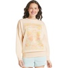 image:imageBillabong Womens Regular Fit Midweight Super Soft Brushed Fleece Crewneck SweatshirtWhite Cap