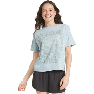 image:imageBillabong Womens Regular Fit Premium Soft Cotton Tee Short Sleeve Graphic TShirtDusk Blue