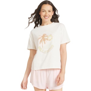 image:imageBillabong Womens Regular Fit Premium Soft Cotton Tee Short Sleeve Graphic TShirtWhite Sands