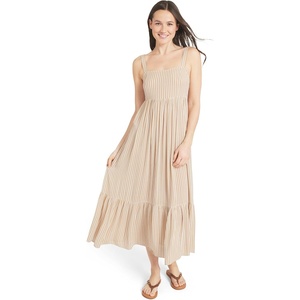 image:imageBillabong Womens Relaxed Fit Casual Smocked Top Maxi DressKhaki