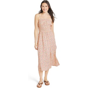 image:imageBillabong Womens Relaxed Fit Casual Smocked Waist Maxi Dress White Cap Medium
