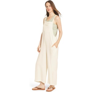 image:imageBillabong Womens Relaxed Fit Premium Quality Rayon Adjustable One Piece Overall JumpsuitSalt Crystal