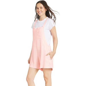 image:imageBillabong Womens Relaxed Fit Premium Quality Rayon Adjustable Short Jumpsuit Overall RomperBlush