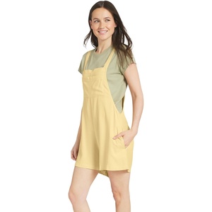 image:imageBillabong Womens Relaxed Fit Premium Quality Rayon Adjustable Short Jumpsuit Overall RomperRetro Yellow