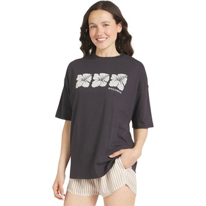 image:imageBillabong Womens Relaxed Fit Premium Soft Cotton Tee Short Sleeve Graphic Oversized TShirtBlack Sands