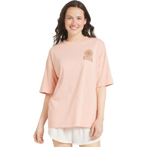 image:imageBillabong Womens Relaxed Fit Premium Soft Cotton Tee Short Sleeve Graphic Oversized TShirtFaded Rose
