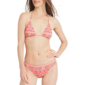 image:imageBillabong Womens Swimwear UPF 50 Adjustable Tie Triangle Bikini SetBerry Pink