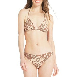 image:imageBillabong Womens Swimwear UPF 50 Adjustable Tie Triangle Bikini SetLight Brown