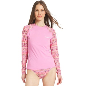 image:imageBillabong Womens Swimwear UPF 50 Long Sleeve Sun Tee Rash Guard ShirtBerry Pink
