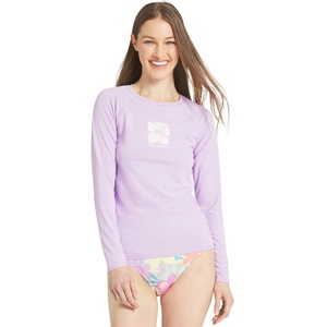 image:imageBillabong Womens Swimwear UPF 50 Long Sleeve Sun Tee Rash Guard ShirtPeaceful Lilac