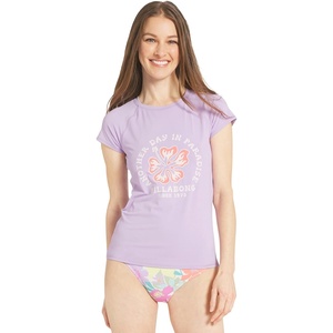 image:imageBillabong Womens Swimwear UPF 50 Short Sleeve Sun Tee Rash Guard ShirtPeaceful Lilac