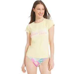 image:imageBillabong Womens Swimwear UPF 50 Short Sleeve Sun Tee Rash Guard ShirtRetro Yellow