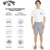 image:imageBillabong Mens Quick Dry Performance Fixed Waist 7 Inch Water Friendly Hybrid Cargo ShortsAlloy