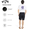 image:imageBillabong Mens Quick Dry Performance Fixed Waist 7 Inch Water Friendly Hybrid Cargo ShortsBlack Beauty