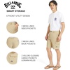 image:imageBillabong Mens Quick Dry Performance Fixed Waist 7 Inch Water Friendly Hybrid Cargo ShortsPale Khaki