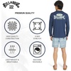 image:imageBillabong Mens Swimwear Regular Fit UPF 50 Long Sleeve Sun Tee Rash Guard ShirtInsignia Blue