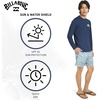 image:imageBillabong Mens Swimwear Regular Fit UPF 50 Long Sleeve Sun Tee Rash Guard ShirtInsignia Blue