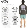 image:imageBillabong Mens Swimwear Regular Fit UPF 50 Long Sleeve Sun Tee Rash Guard ShirtRaven