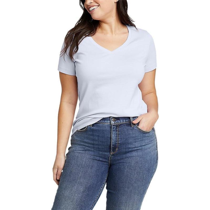 imageEddie Bauer Womens Stines ShortSleeve VNeck TShirtMist