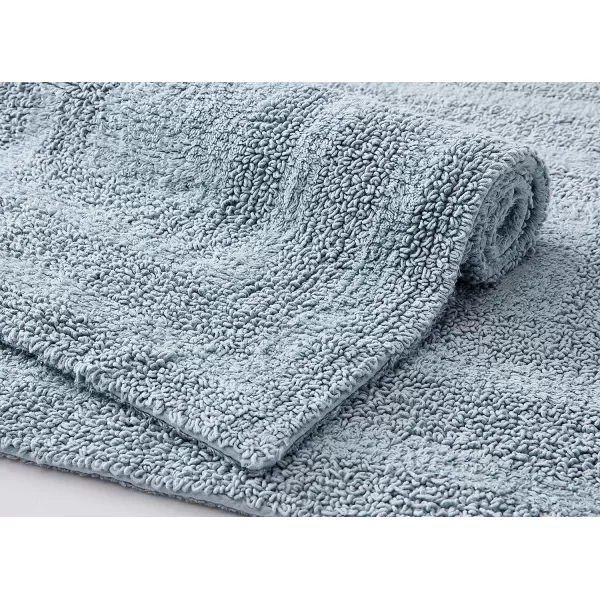 imageEddie Bauer  Bathroom Rug Runner Soft Tufted Cotton Bathroom Decor Super Absorbent amp Quick Dry Logan Light Grey 60 x 22Green Runner
